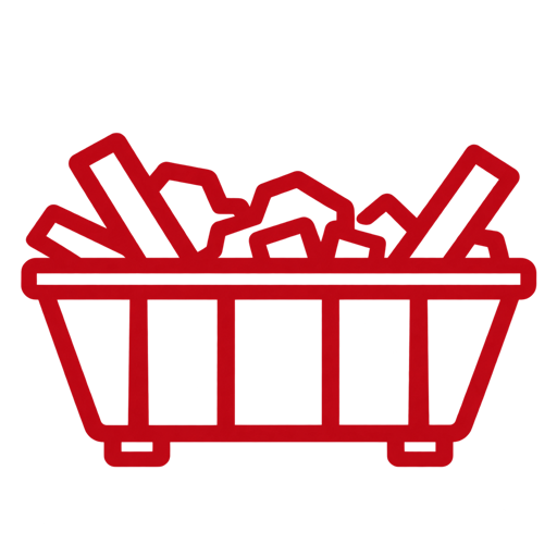 Construction debris removal icon