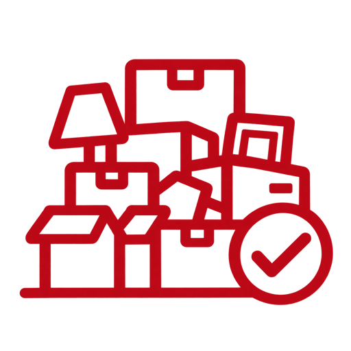 Hoarding and heavy clutter cleanup icon